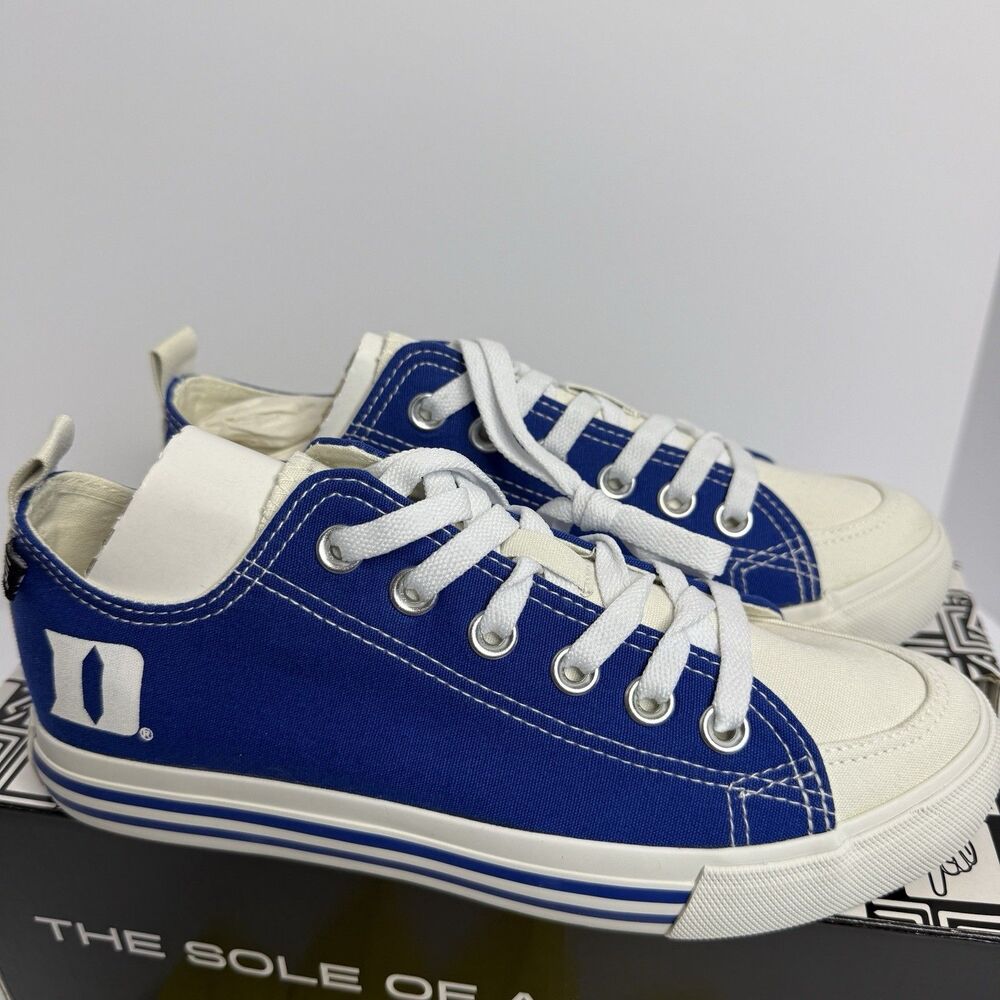 SKICKS Duke Blue Devils Women Size 7 Low Top Canvas Sneakers-NEW IN BOX - Picture 4 of 10